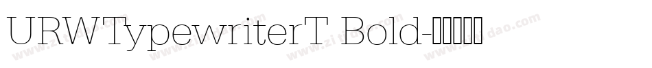 URWTypewriterT Bold字体转换